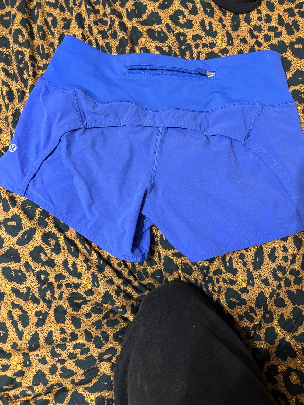 lululemon athletica Women’s Royal Blue Running Shorts with Pocket